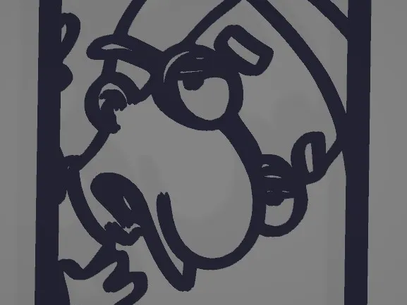 Milhouse framed wall art