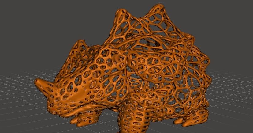 Rhyhorn Voronoi by 3d_pineapple | Download free STL model | Printables.com