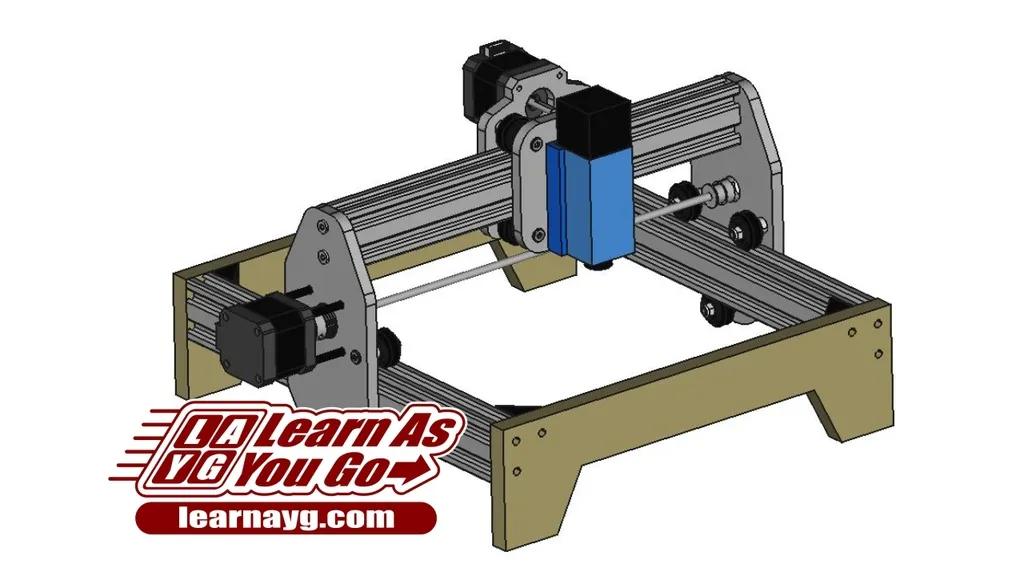CNC Mini Laser Engraver 2040 V-Slot Y-Plates, X-Plates And Legs by Learn As  You Go, Download free STL model