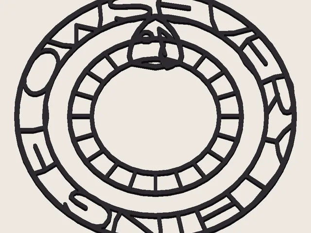 Ouroboros Wall Art | Everything Flows | Geometric Snake Line Art | No Supports