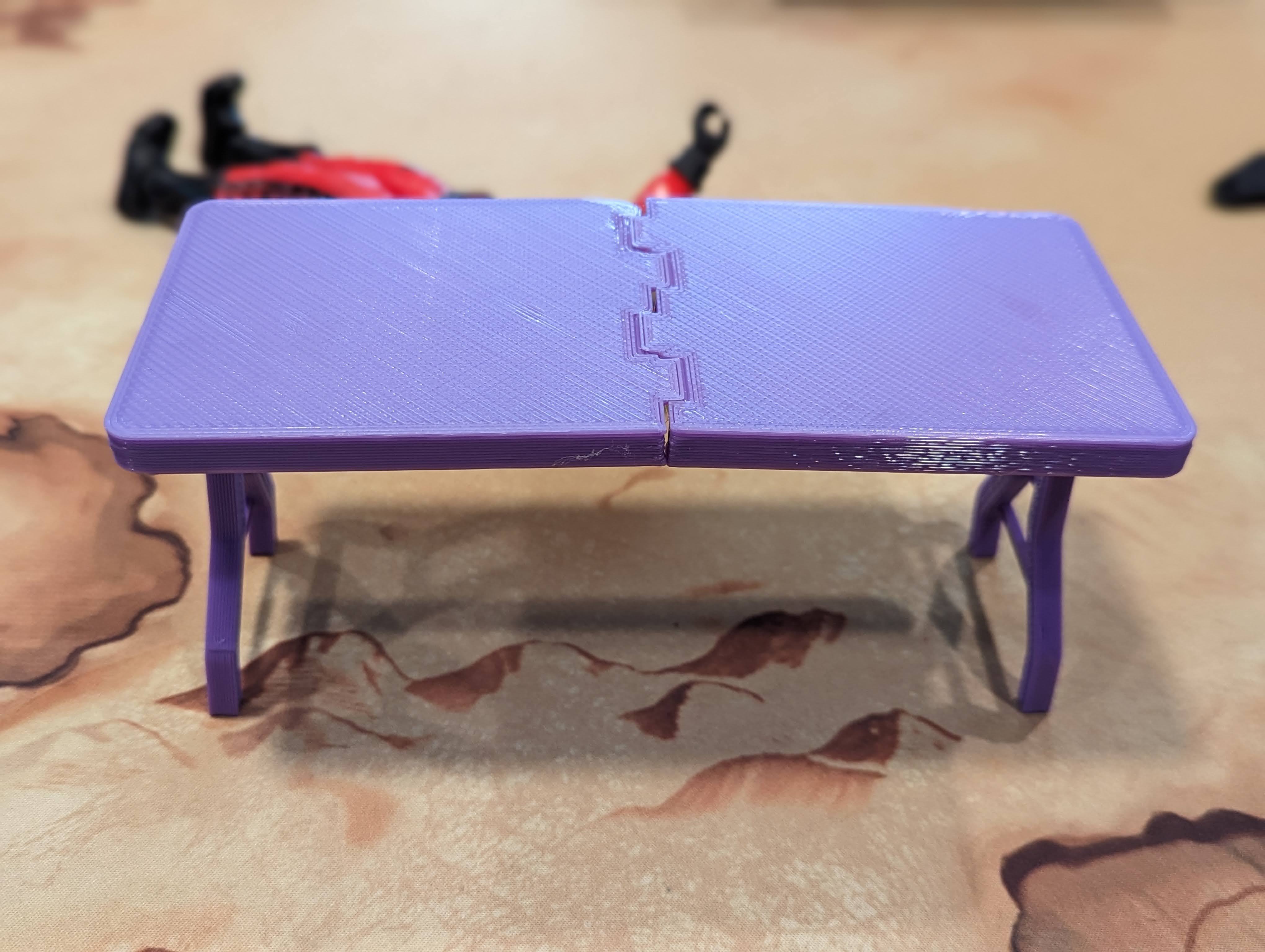 Breakable Folding Table for WWE figures or Bills Mafia toy