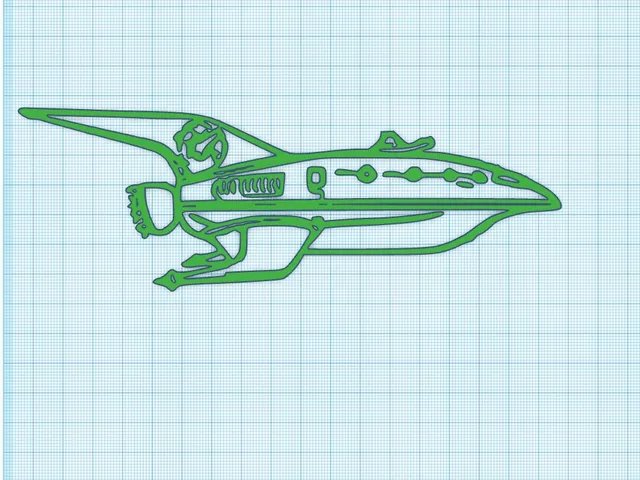 PLANET EXPRESS SHIP - FUTURAMA WALL ART