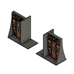 Dracula's Family Crest Bookends