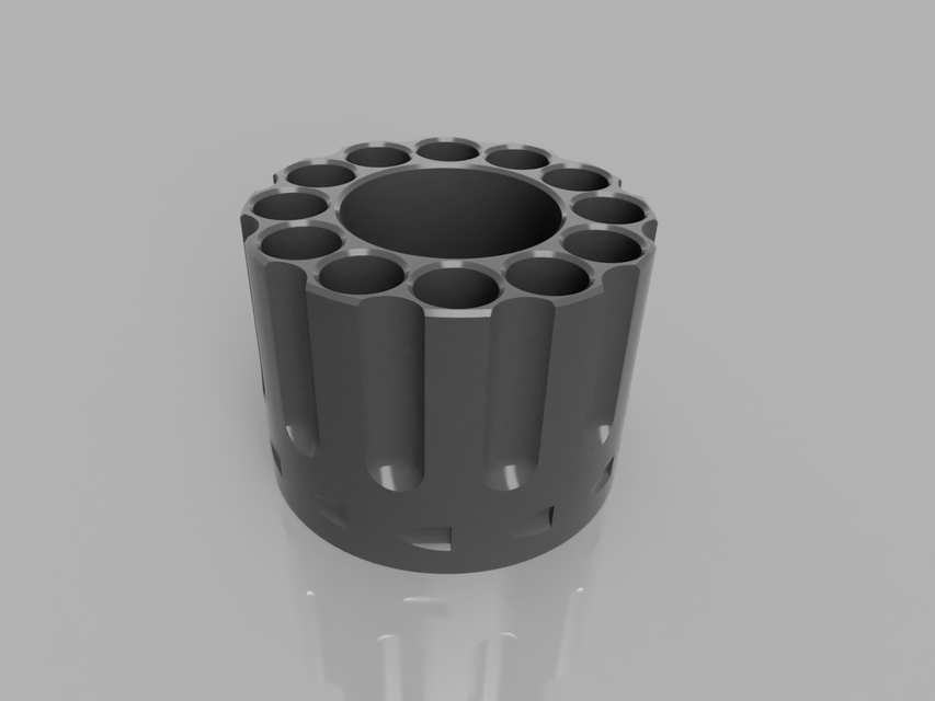 12 shot revolver pen holder