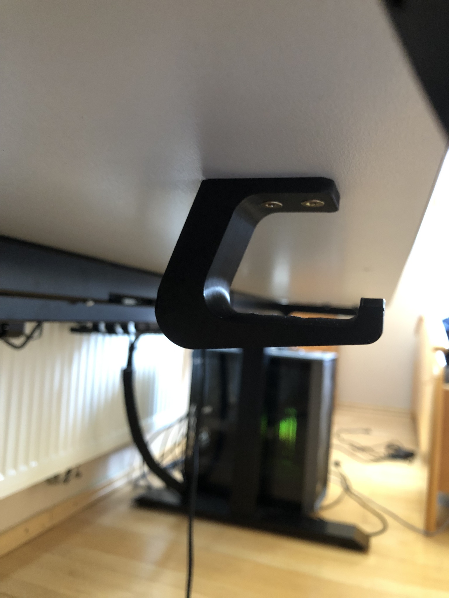 Underdesk Headset Hanger by Sh0rtl Download free STL model