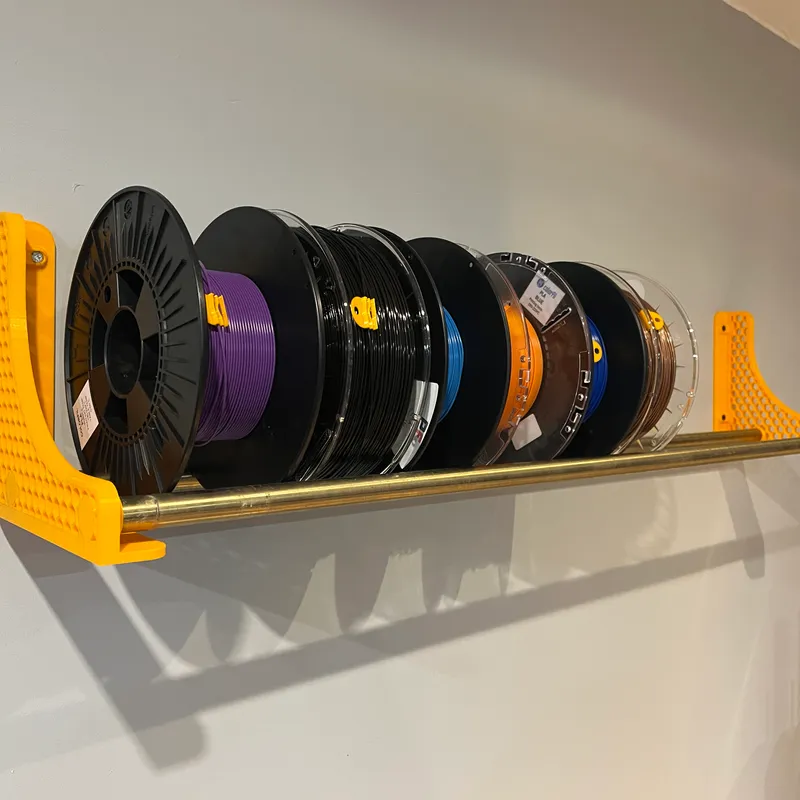 Honeycomb Filament Spool Holder (Wall Mounted) by SayersDesign, Download  free STL model