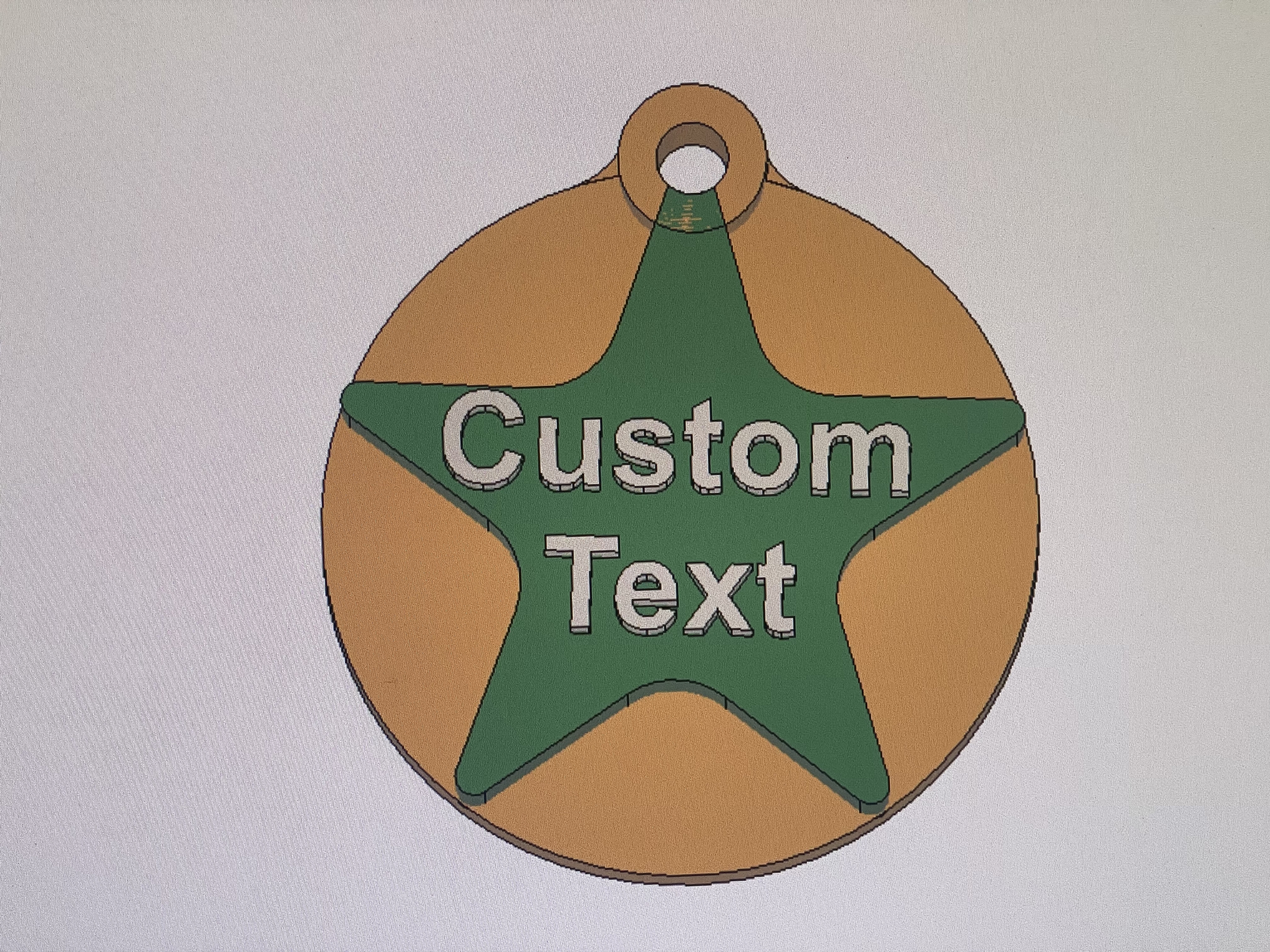 Custom Dog Tag (Star)