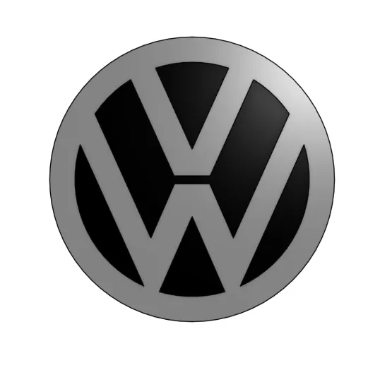 Volkswagen Logo by Nathan S, Download free STL model