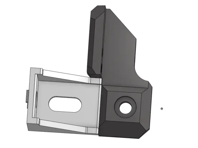 Fixed Y Chain Frame Mount for Squirrelbrain V-Minion Y-Axis Drag Chain Mod (3-hole version)