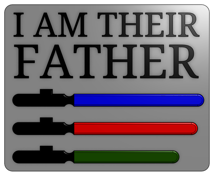 Star Wars Father's Day Sign