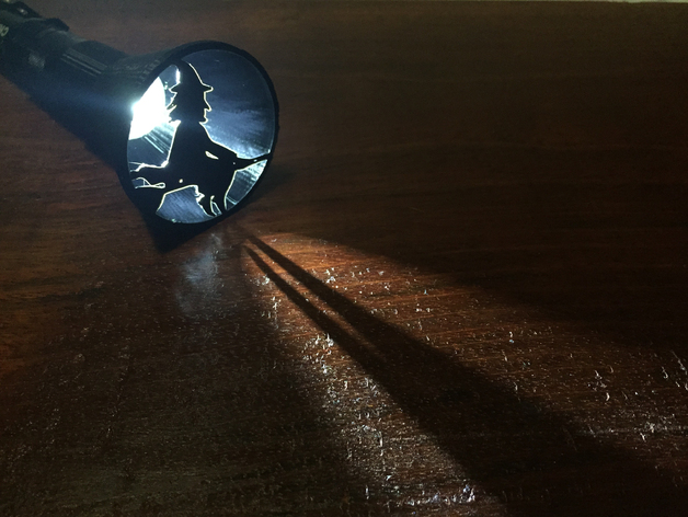 Customizable Halloween Flashlight Projector