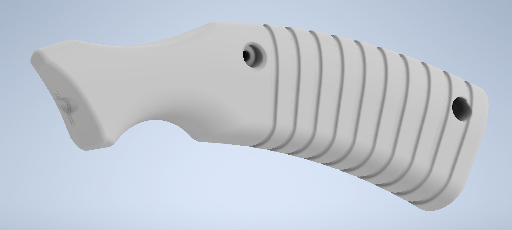 Hacksaw blade handle with easy snapped blade removal by dsdan