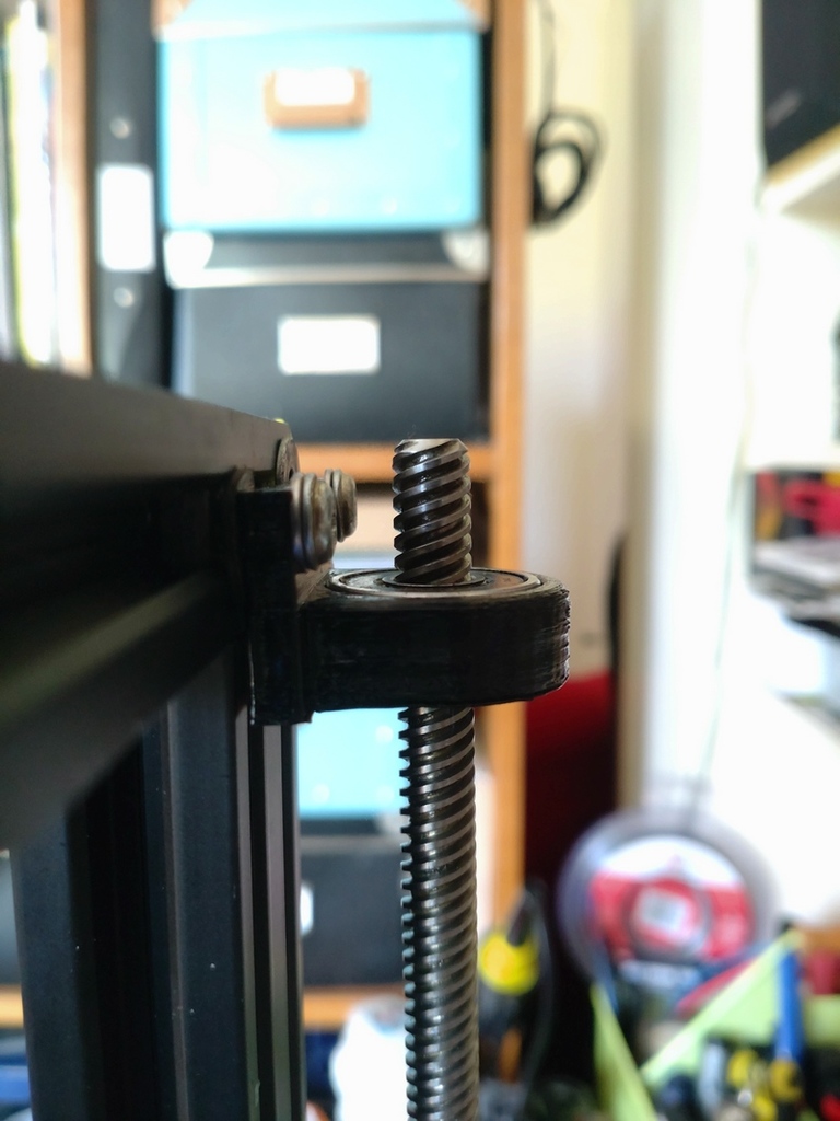 Creality Ender 3 Zscrew adjustable support (thin backplate) with shim