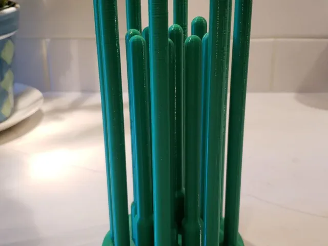 Plastic Bag Drying Rack w/ Added Height Adapter (v3)