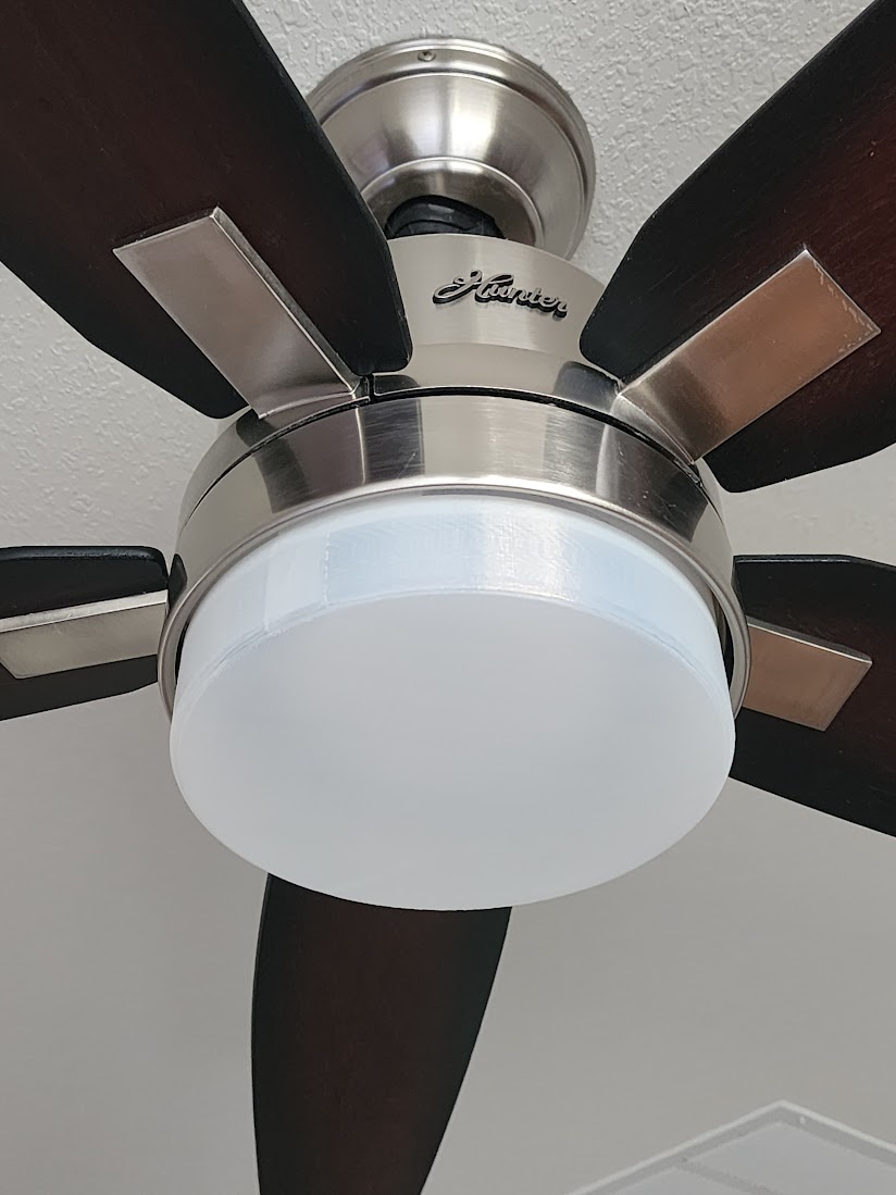 Lamp cover for Hunter Ceiling Fan