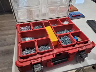 Gridfinity Parts Organizer Box Holder by Jer, Download free STL model