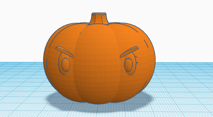 Angry, but cute pumpkin