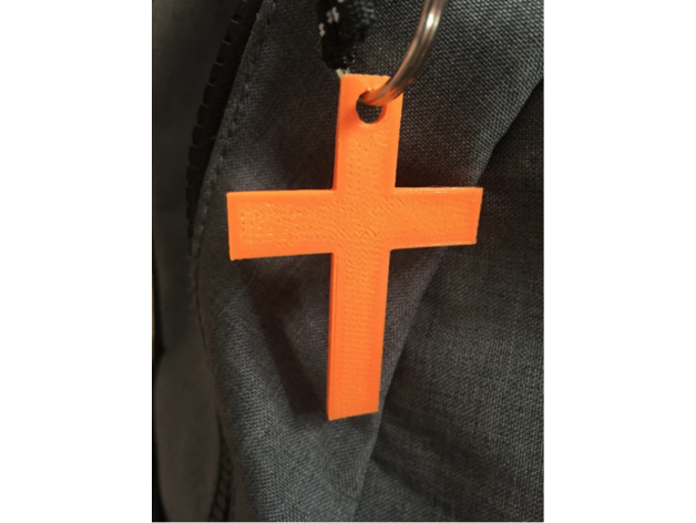 Miniatura 2 do modelo 3D Cross Keychain