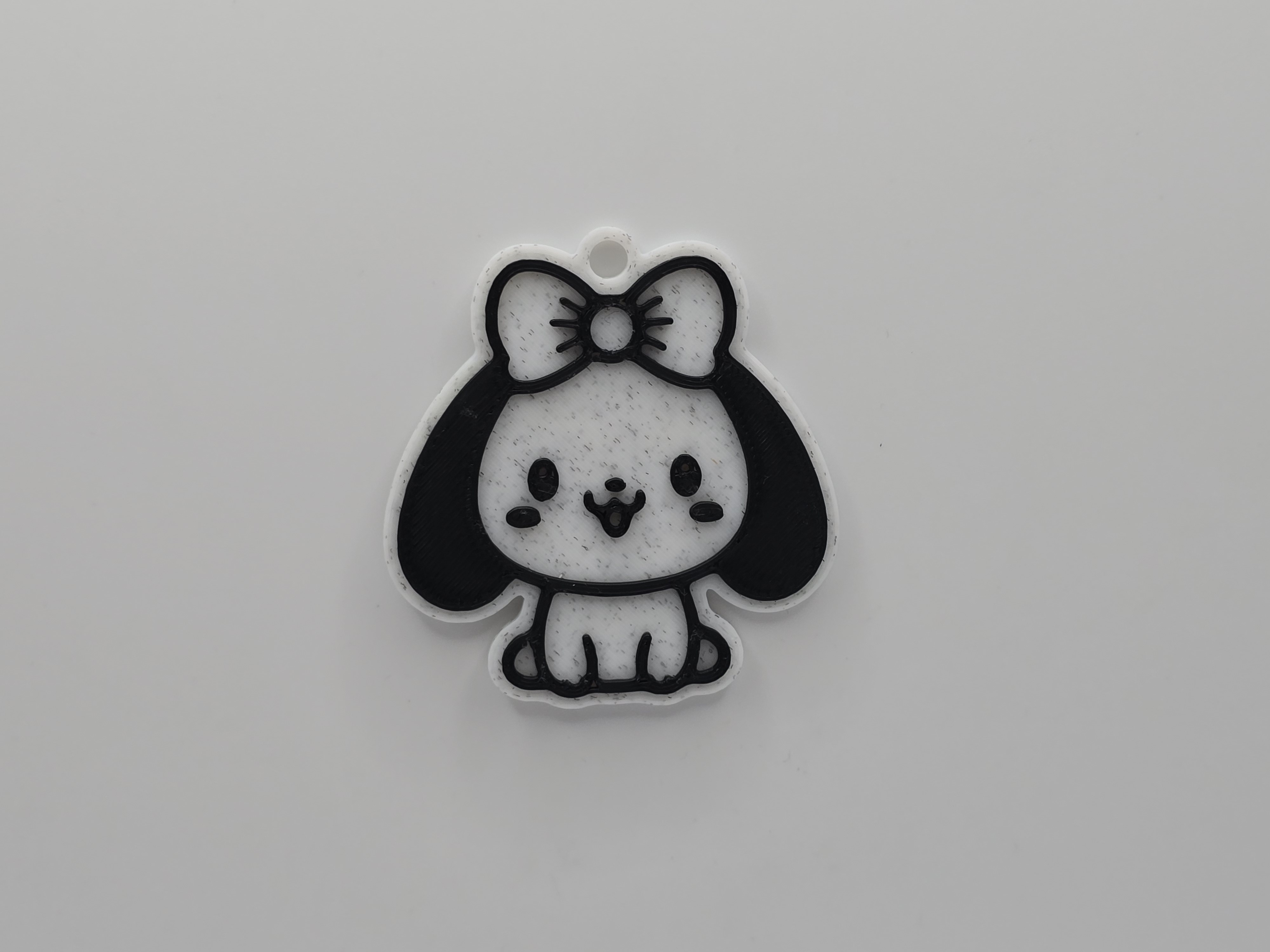 Cute Dog/Puppy with Bowtie Keychain