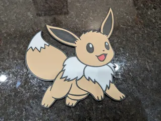 Retro Eevee - Pokémon Artwork by IXPatch, Download free STL model