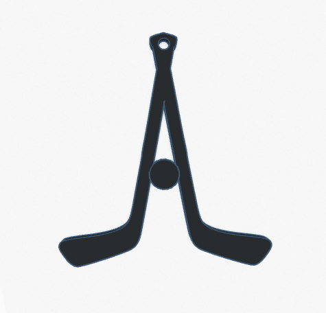 Hockey stick ornament / earings