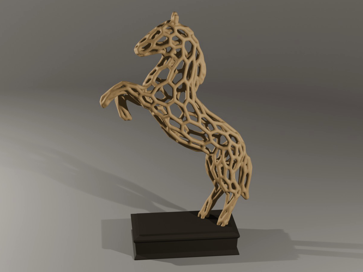 Rearing Horse Voronoi