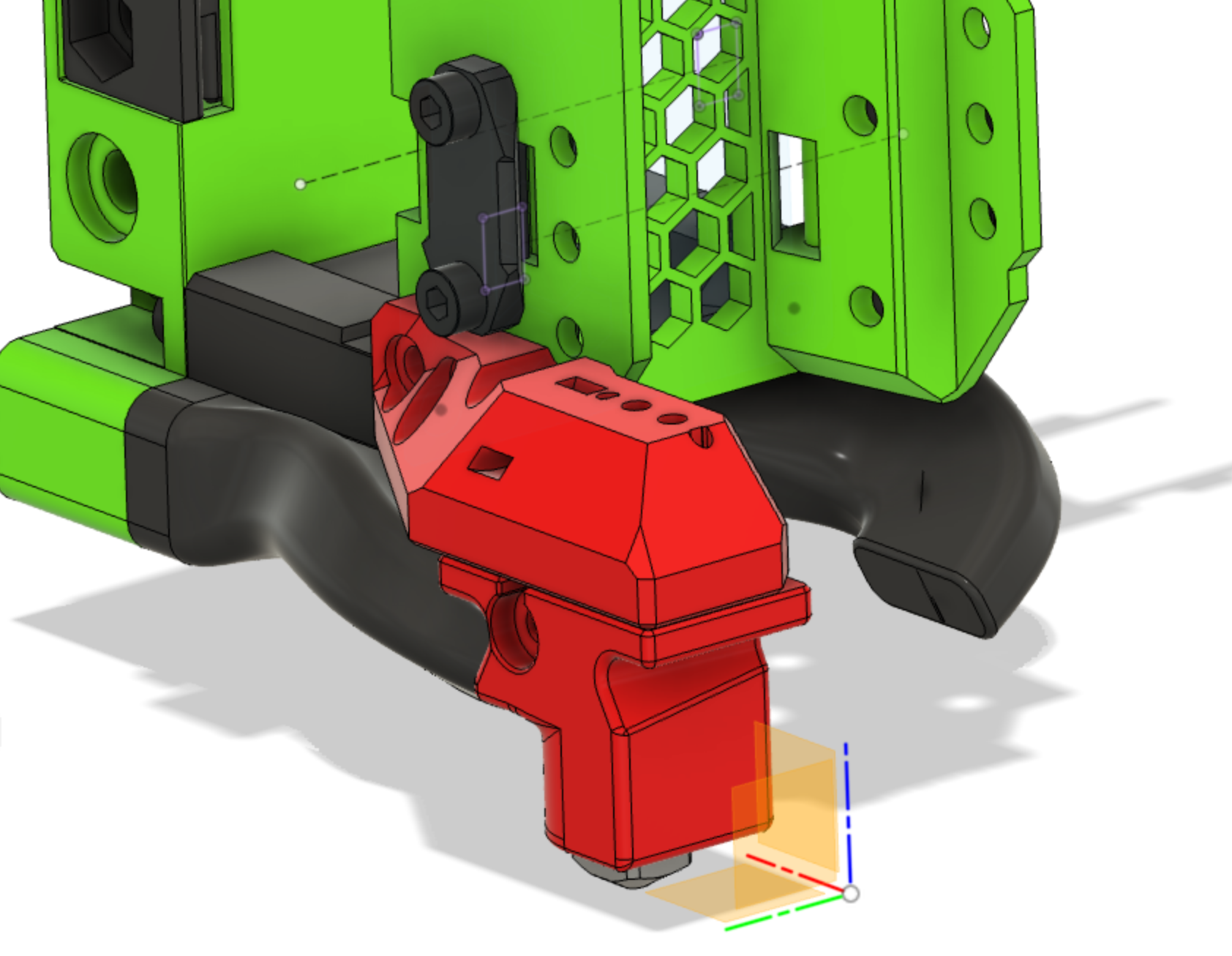 EVA 3.0 Klicky mount 3D model thumbnail