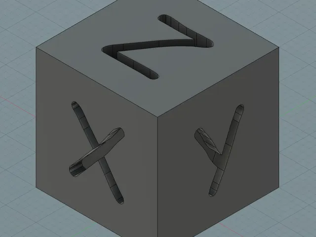 Comic Sans Calibration Cube
