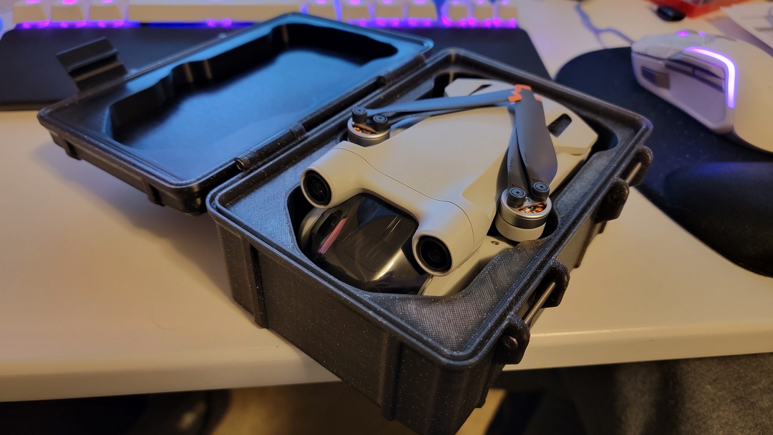 DJI Mini 3 Pro Rugged Box and Insert 3D model thumbnail