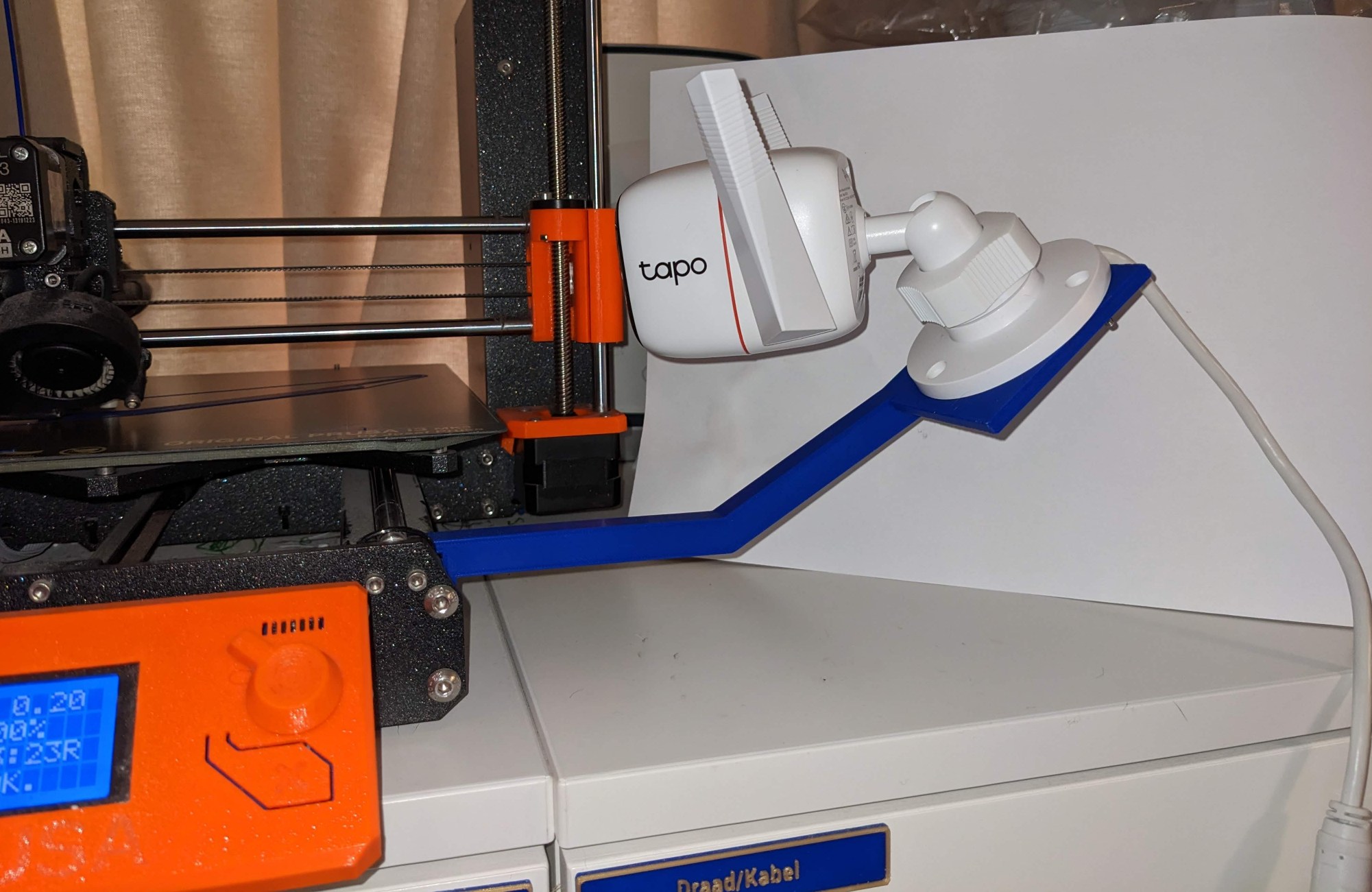 Mount for Tapo C310 to Prusa MK3 3D model thumbnail