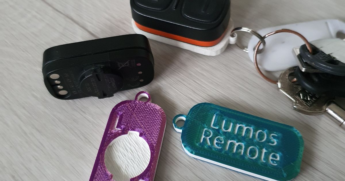 Lumos remote keychain holder by Tomrom Download free STL model