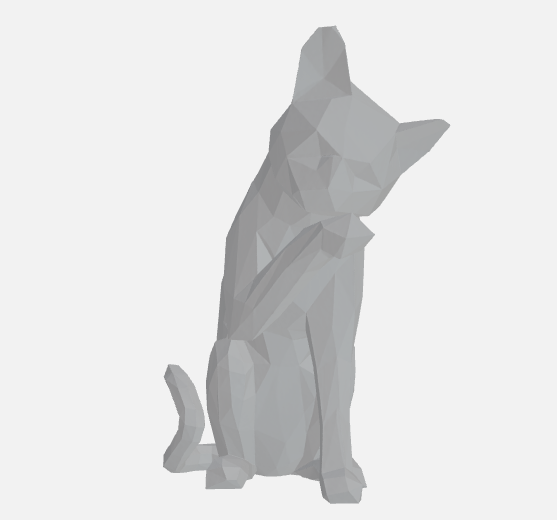Low Poly Katze