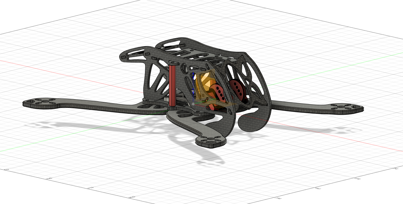Mimic Hornet250 Drone Frame (Reverse Engineering)