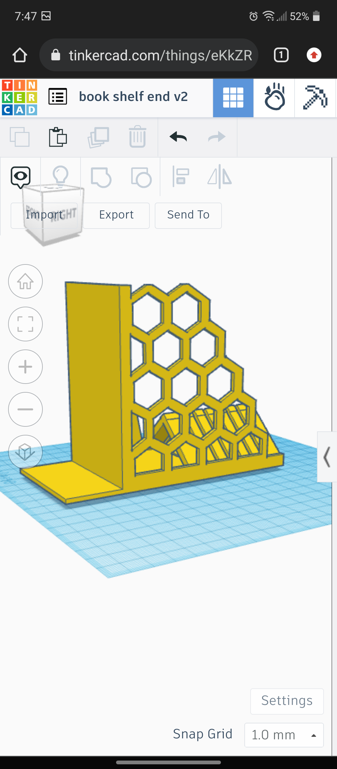 Miniatura 3 do modelo 3D Support free book end