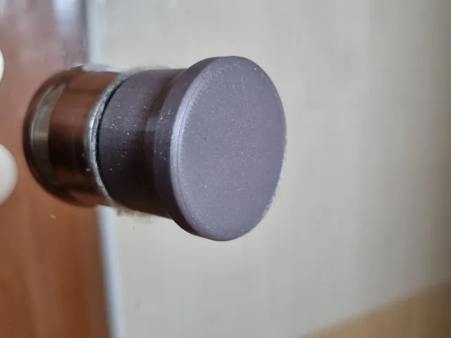 Shower glass door knob