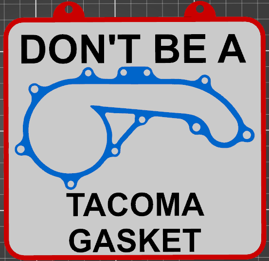 Gasket Sign by Wolfspirit68 Download free STL model