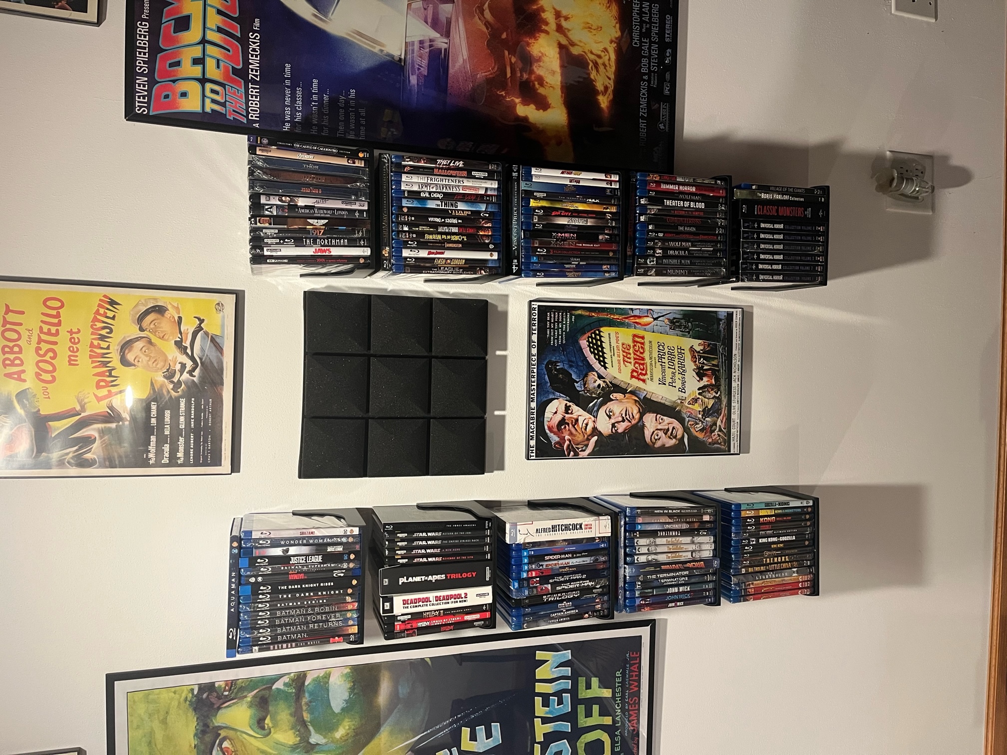 Wall Mounted Blu Ray / DVD / Disc Shelf by Steve Boeke Download free STL model