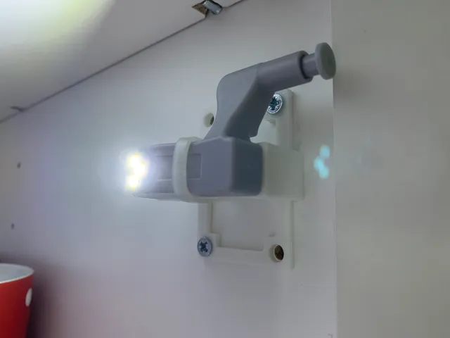 Ikea Metod cabinet LED light mount