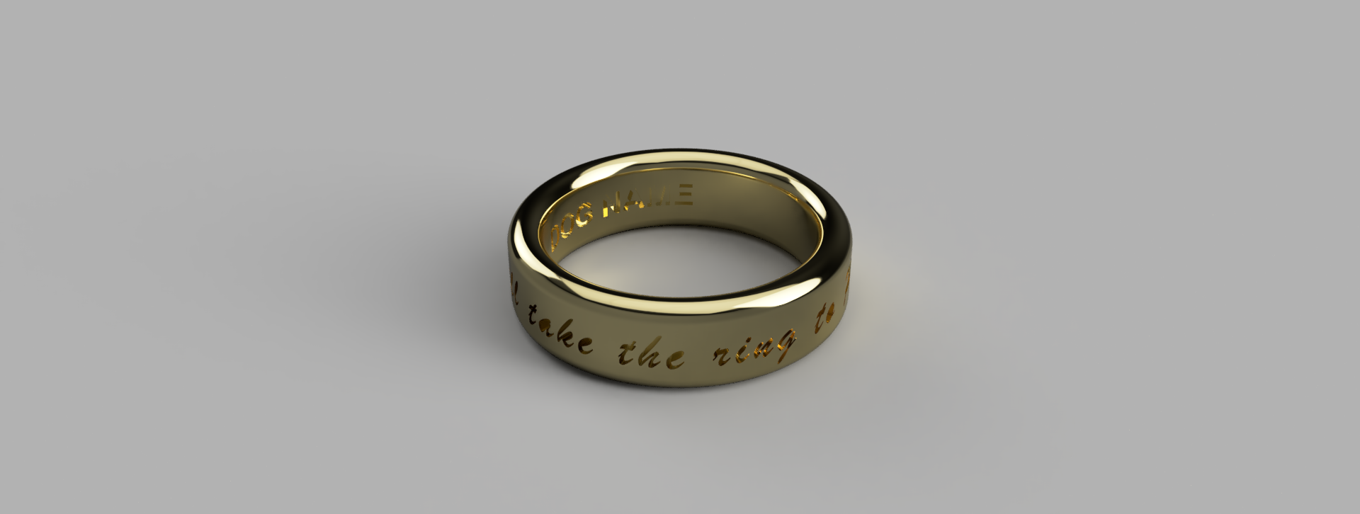 Lord of the best sale rings dog tag