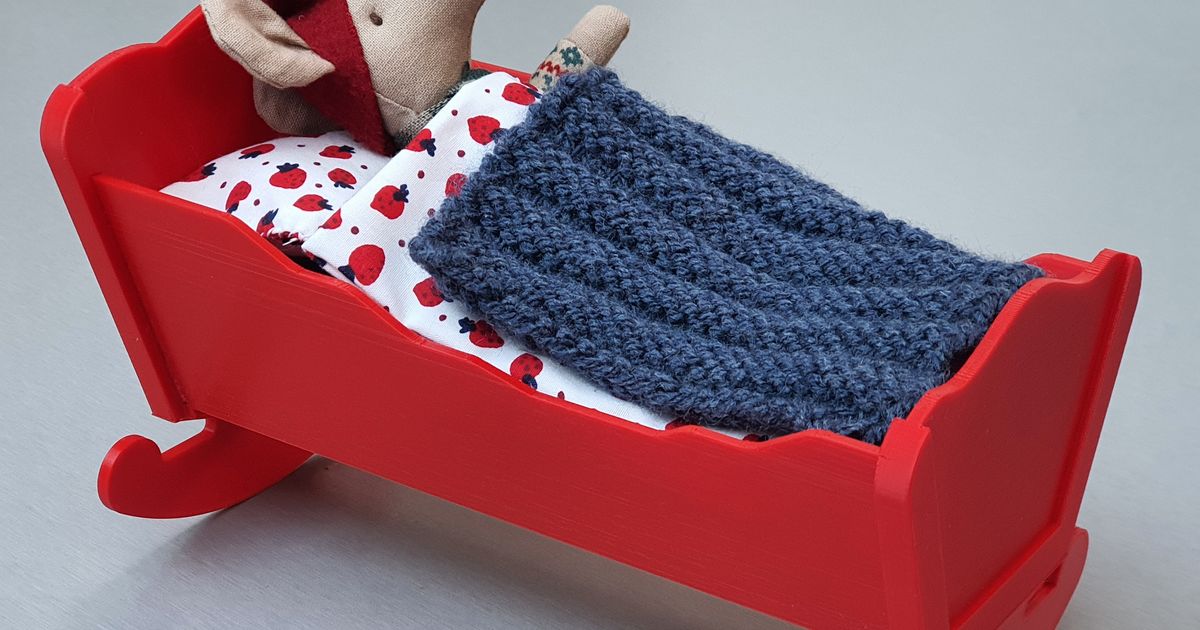 Doll cradle by Alain | Download free STL model | Printables.com