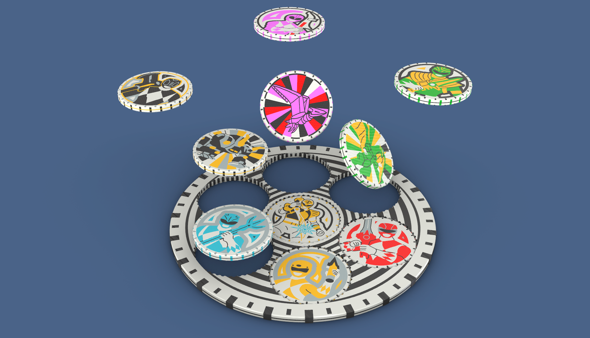 Power Rangers Collectable Coins Set