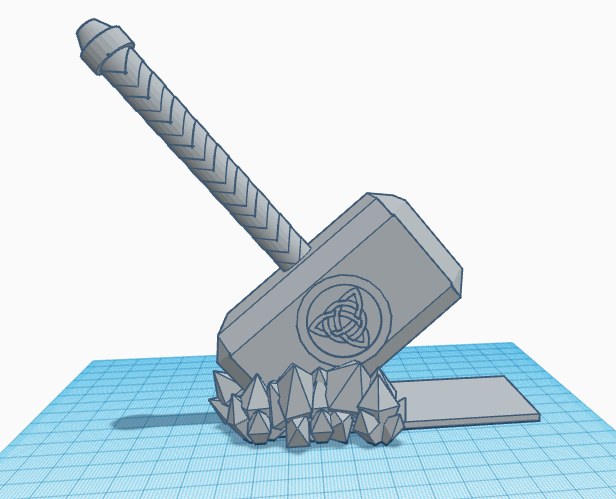 thor hammer bookend
