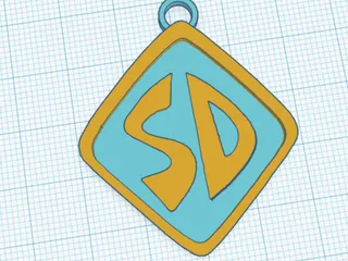 Multicolor Scooby Doo Dog Tag by Toastii, Download free STL model