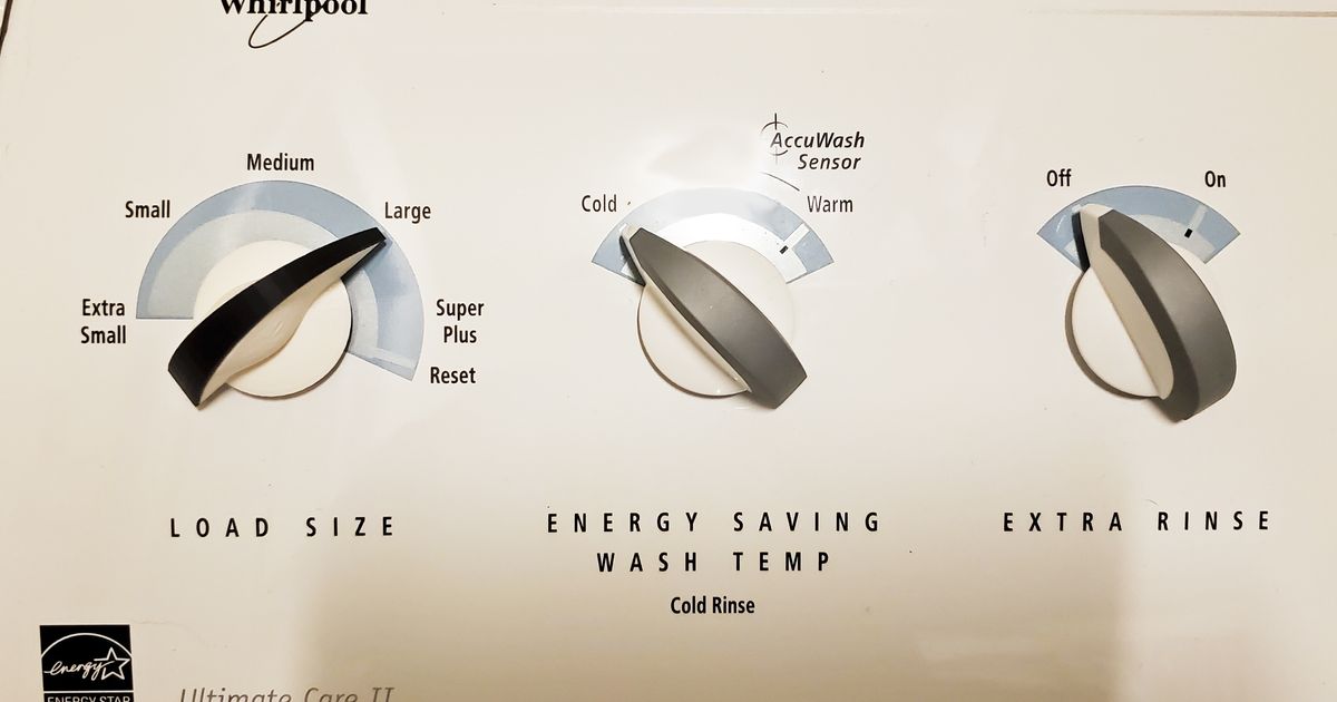 Knob for Whirlpool Ultimate Care II Washing Machine by soundbylaura Download free STL model