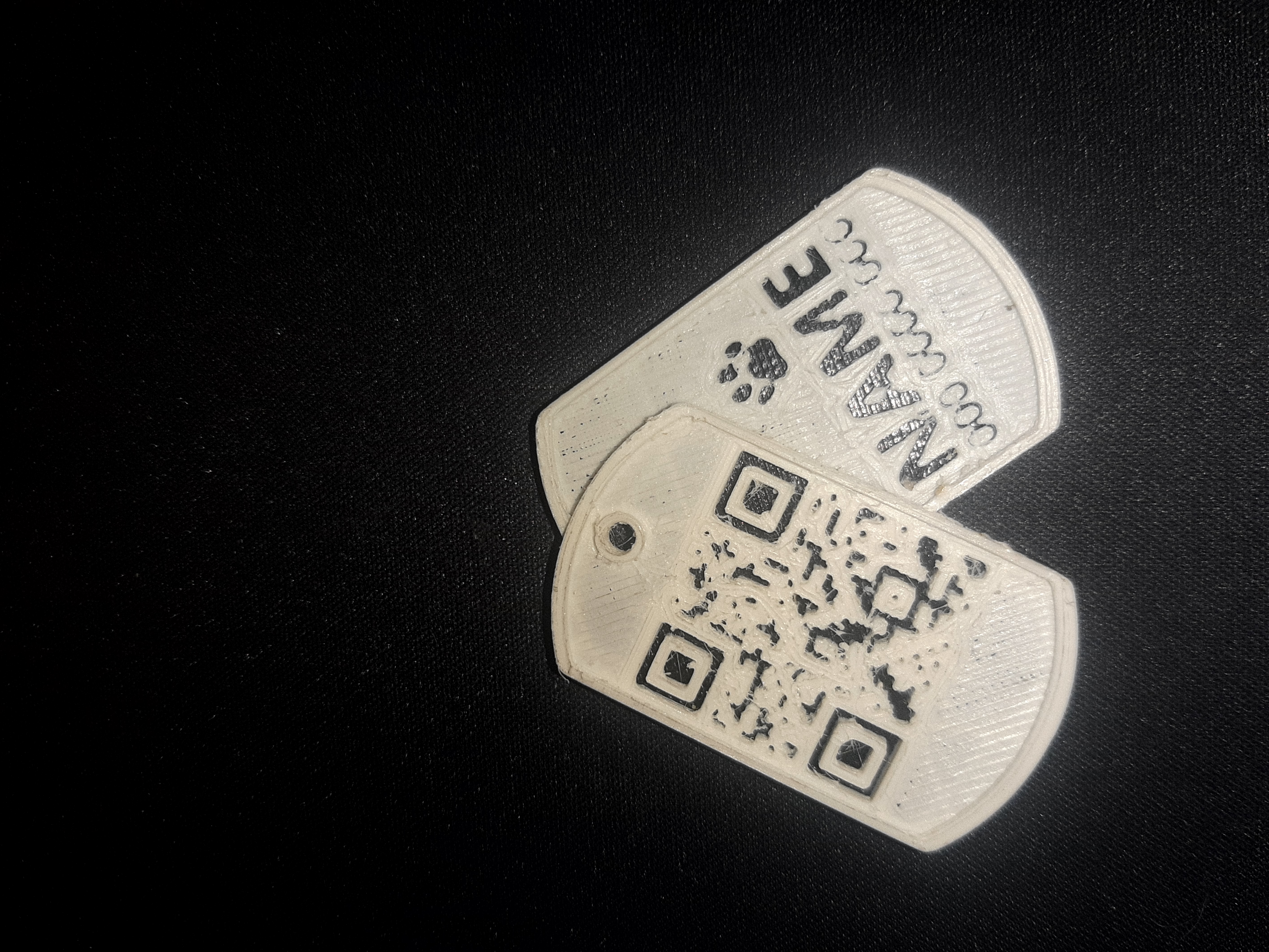 Miniatura 4 do modelo 3D Double dog tags(QR code)