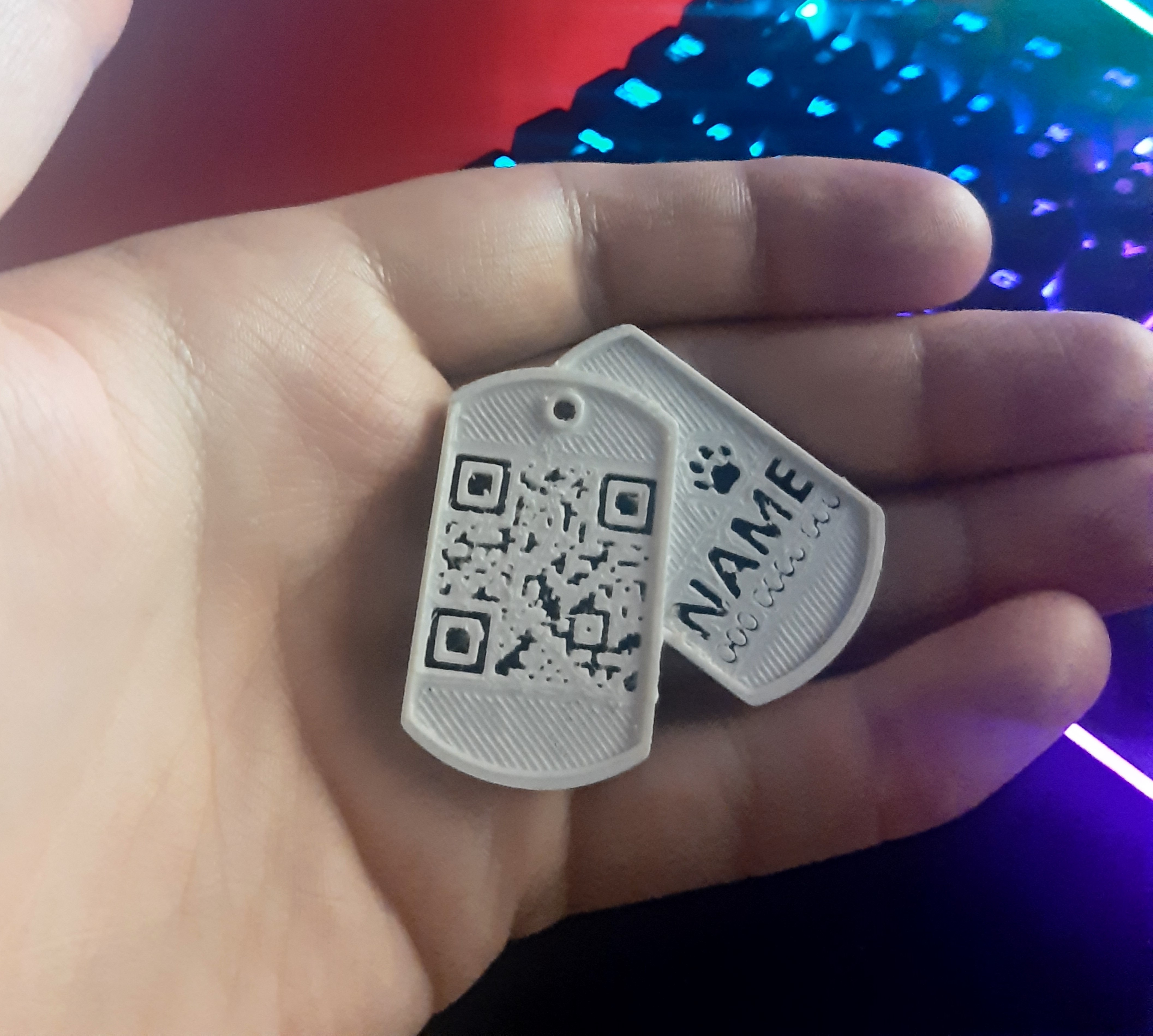 Double dog tags(QR code)