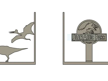 Jurassic Park Bookend
