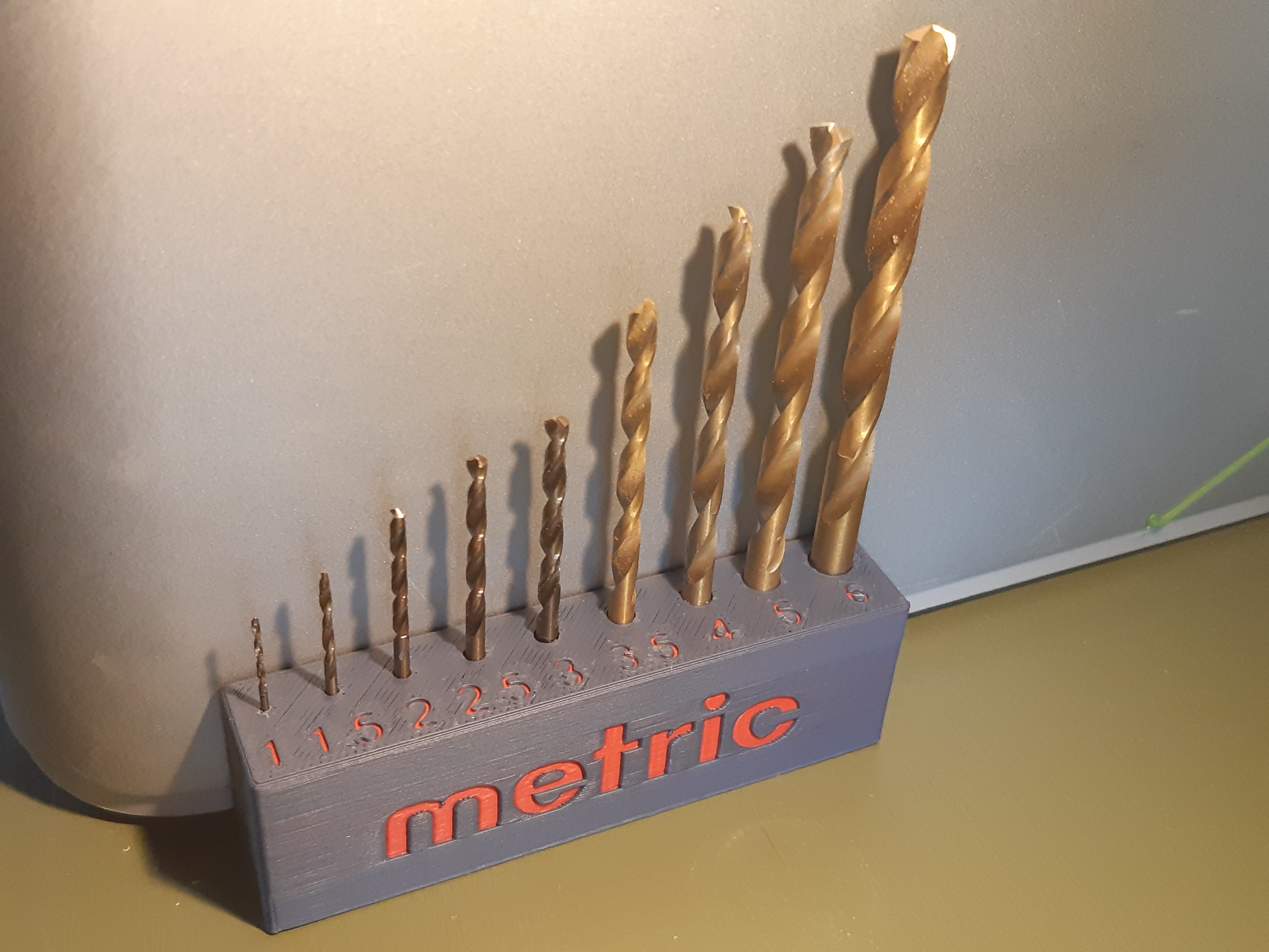 Metric Drill Bit Holder 16mm by mobiobi Download free STL model