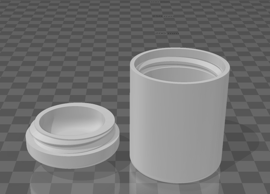 Small Threaded Container