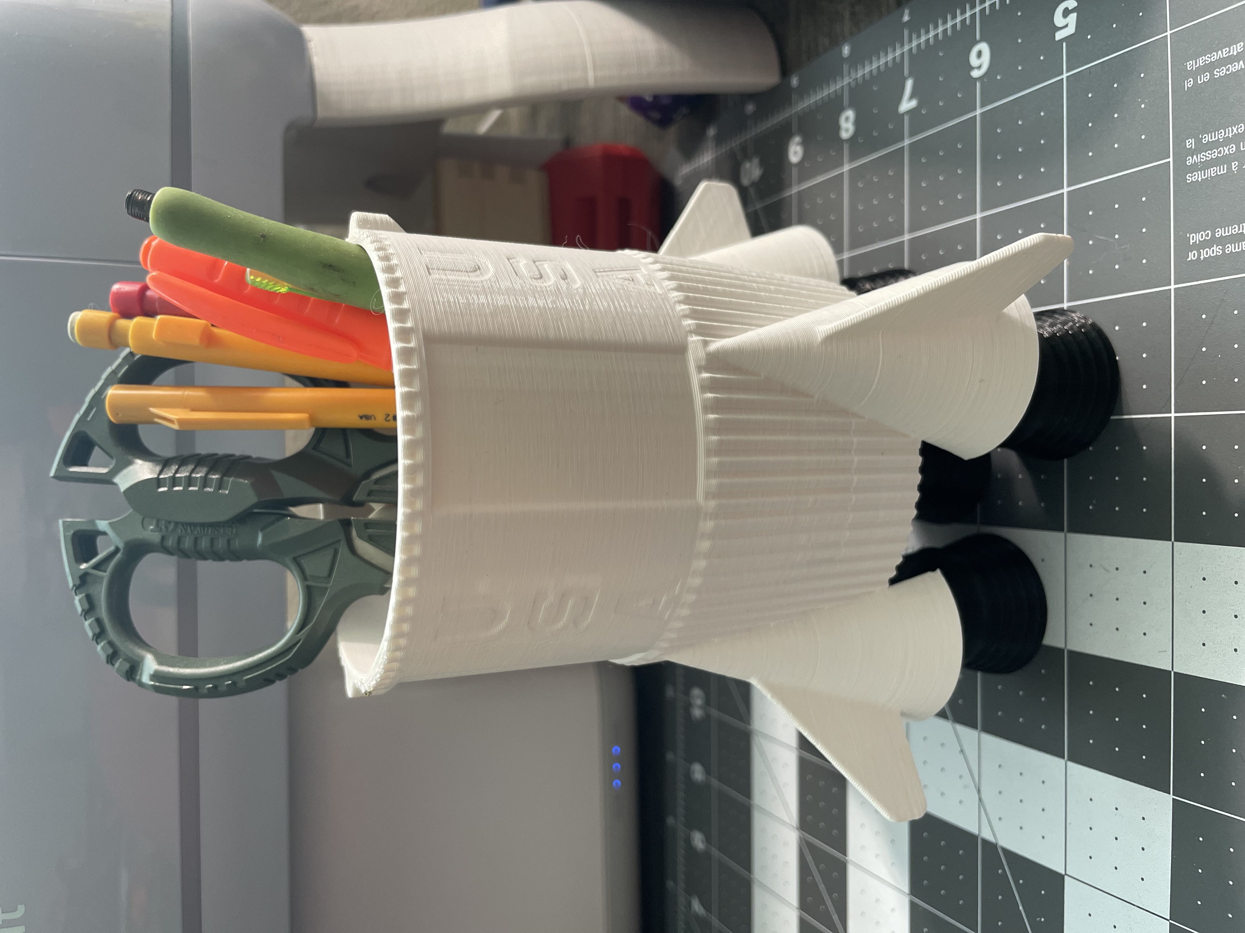 Rocket Ship Desk Organizer
